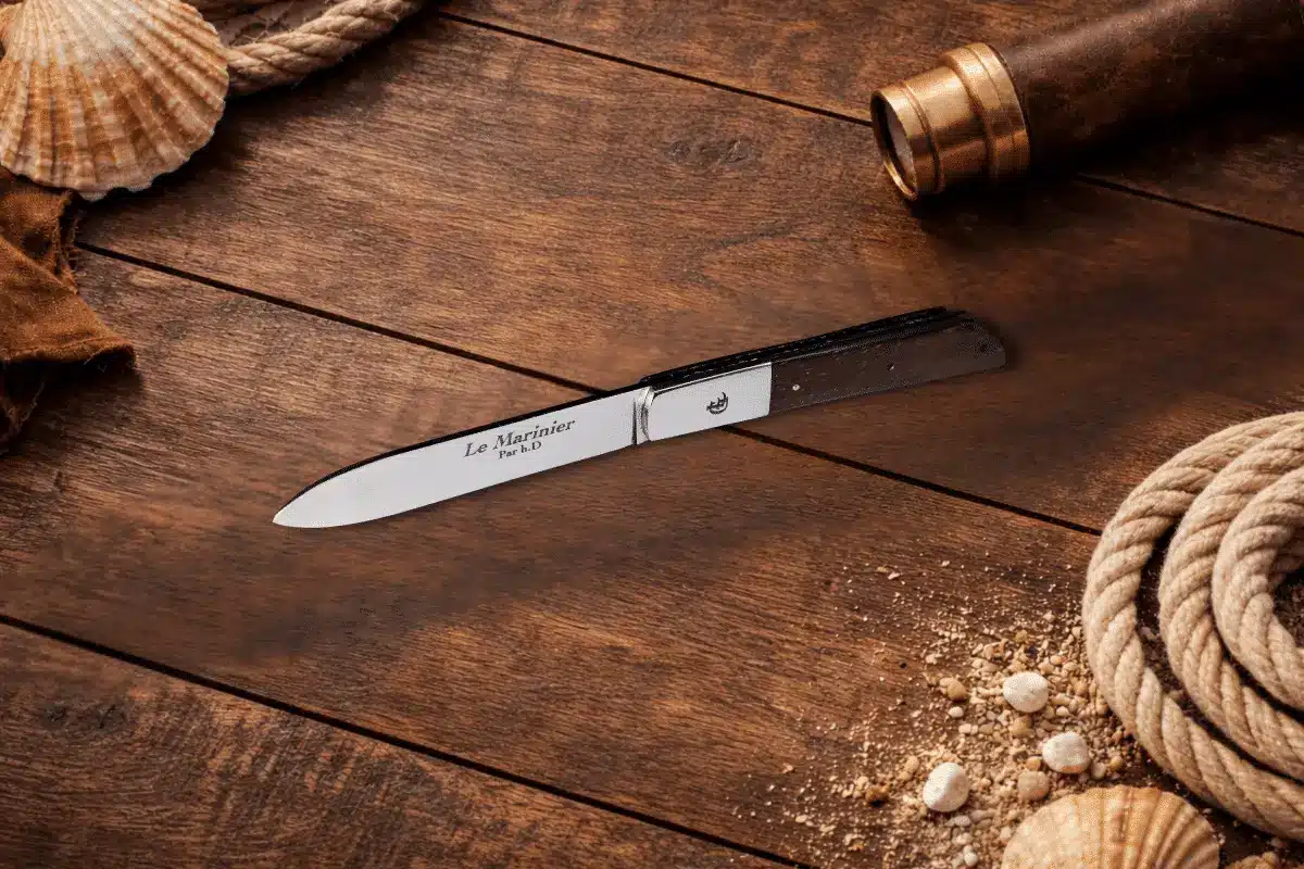 Couteau pliant français le Marinier conçu pour découper et tailler les aliments